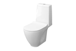 Унитаз-компакт LAPARET Bianca с сиденьем микролифт белый с1