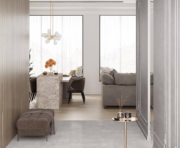 Tuscandy Light Grey Керамогранит 80х80 Лаппатированный