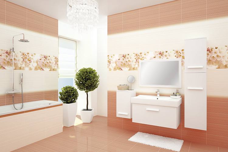 Sunrise Плитка настенная светло-бежевая (SUG011D) 20x44