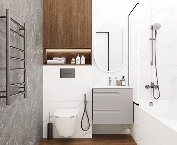 Carrara Excellent Silver Керамогранит белый 60х60 Матовый