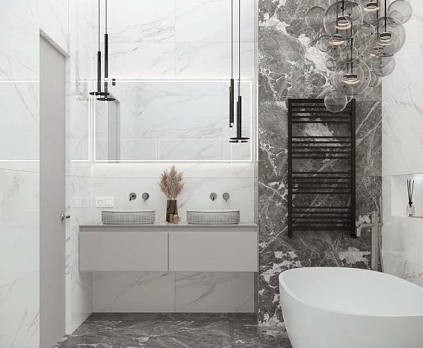 Calacatta Superb Керамогранит белый 60x60 матовый