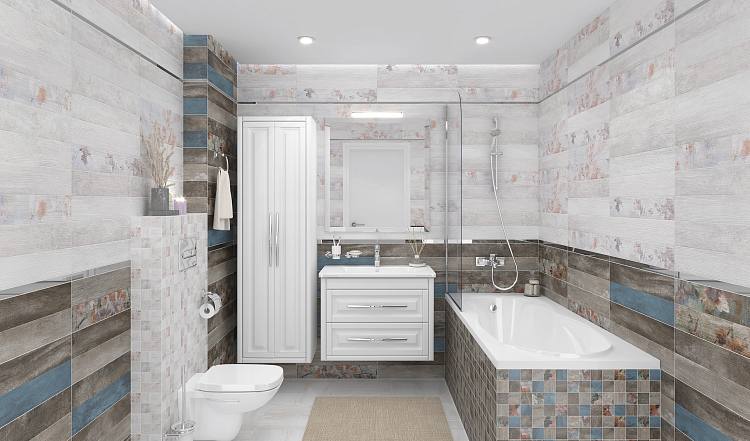 Country Декор мозаичный тёмный MM11191 20х60