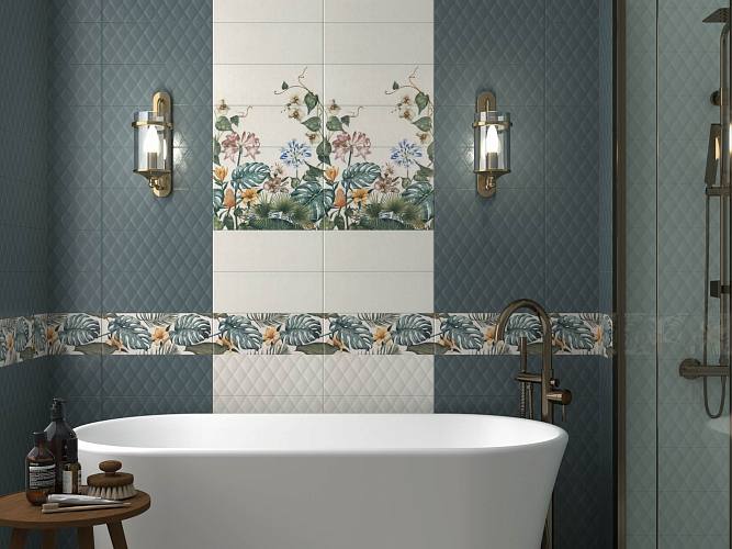 Зимний сад беж светлый структура 15125 15x40