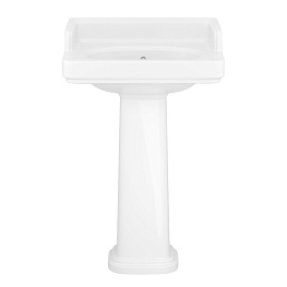 Раковина Pompei/Помпеи подвесная/мебельная 60, белая глянцевая