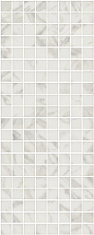 Алькала Декор белый мозаичный MM7203 20х50