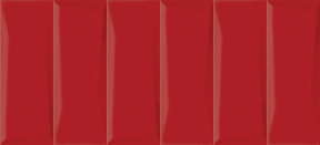 Evolution облицовочная плитка  рельеф кирпичи красный (EVG413) 20x44