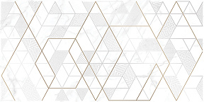 Calacatta Вставка белая ромбы  KT2L052DT-36 29,8х59,8