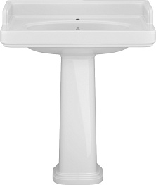 Раковина Pompei/Помпеи подвесная/мебельная 80, белая глянцевая