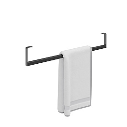 Держатель для полотенец к раковинам Logica/Лоджика 70 с крепежом, черный матовый